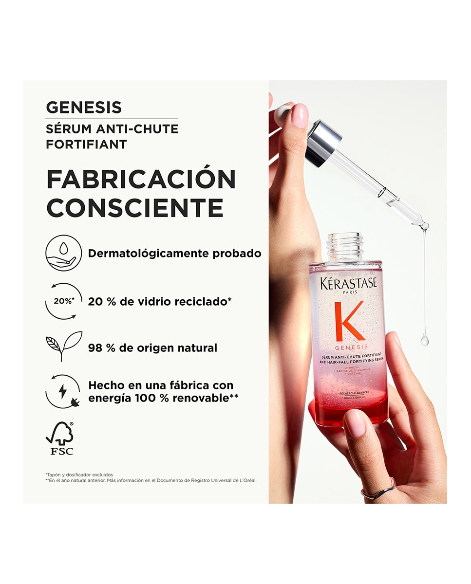 Sérum Fortificante Anticaída para cabello debilitado Genesis 90 ml Kerastase - 90 ml 6