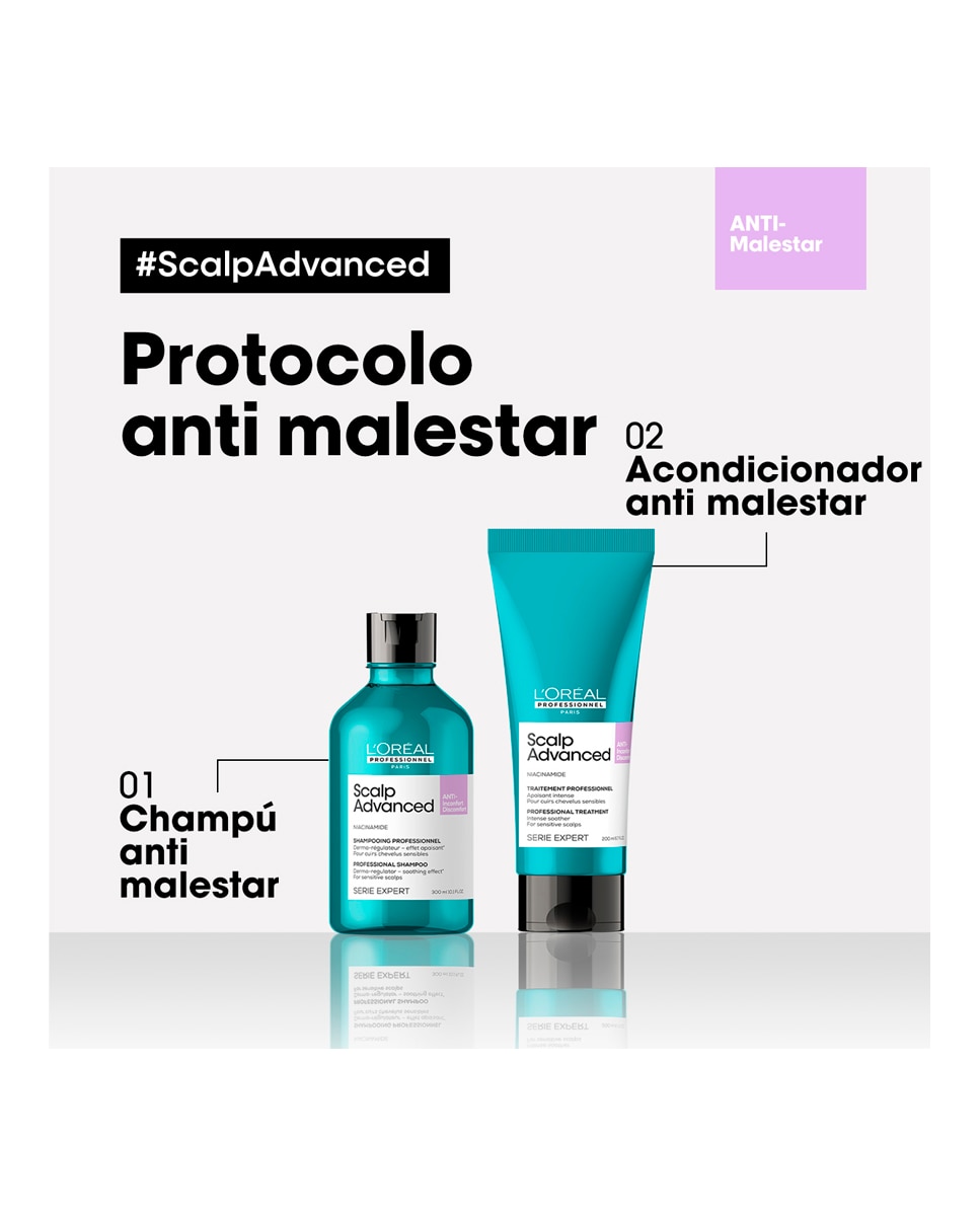 Acondicionador anti malestar Pelo sensible Scalp Advanced Serie Expert 200 ml L'Oréal Professionnel - 200 ml 8