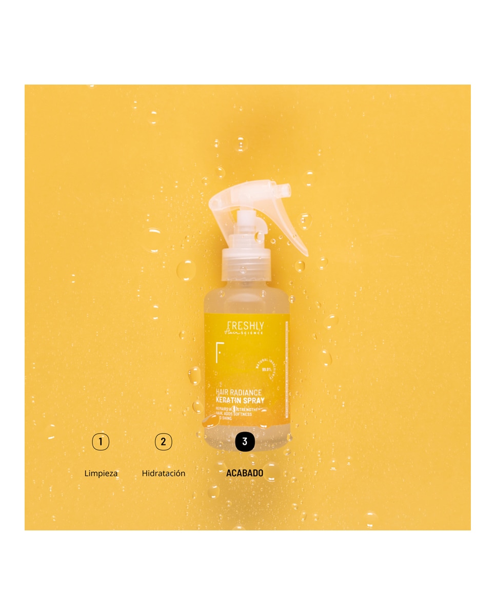 Spray reparador Hair Radiance Keratin Spray Freshly Cosmetics - 100 ml 4