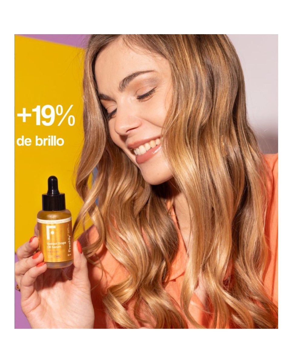 Aceite capilar 100% natural Golden Drops Oil Serum Freshly Cosmetics - 50 ml 4