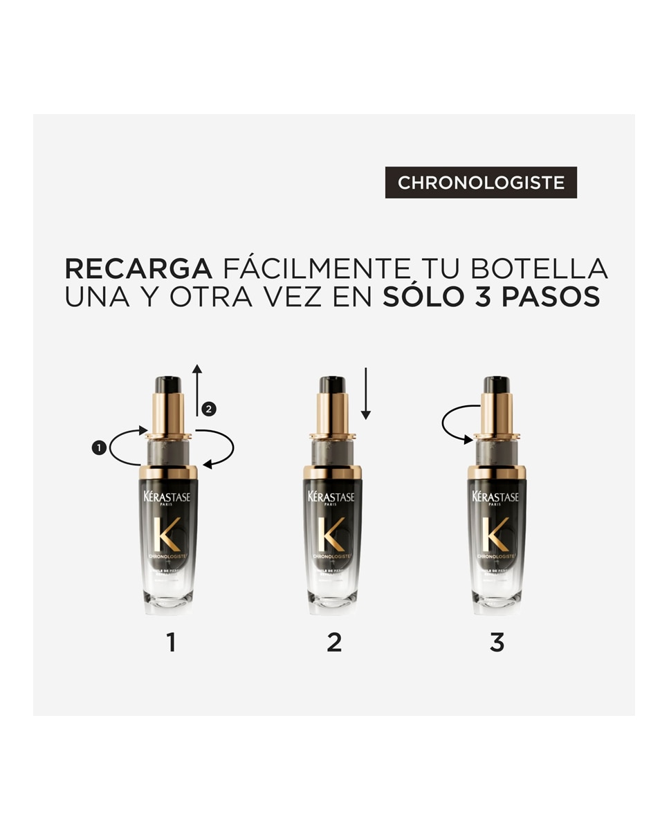 Fragancia en Aceite para el cabello Chronologiste L'Huile de Parfum Recarga Kérastase - 75 ml 6