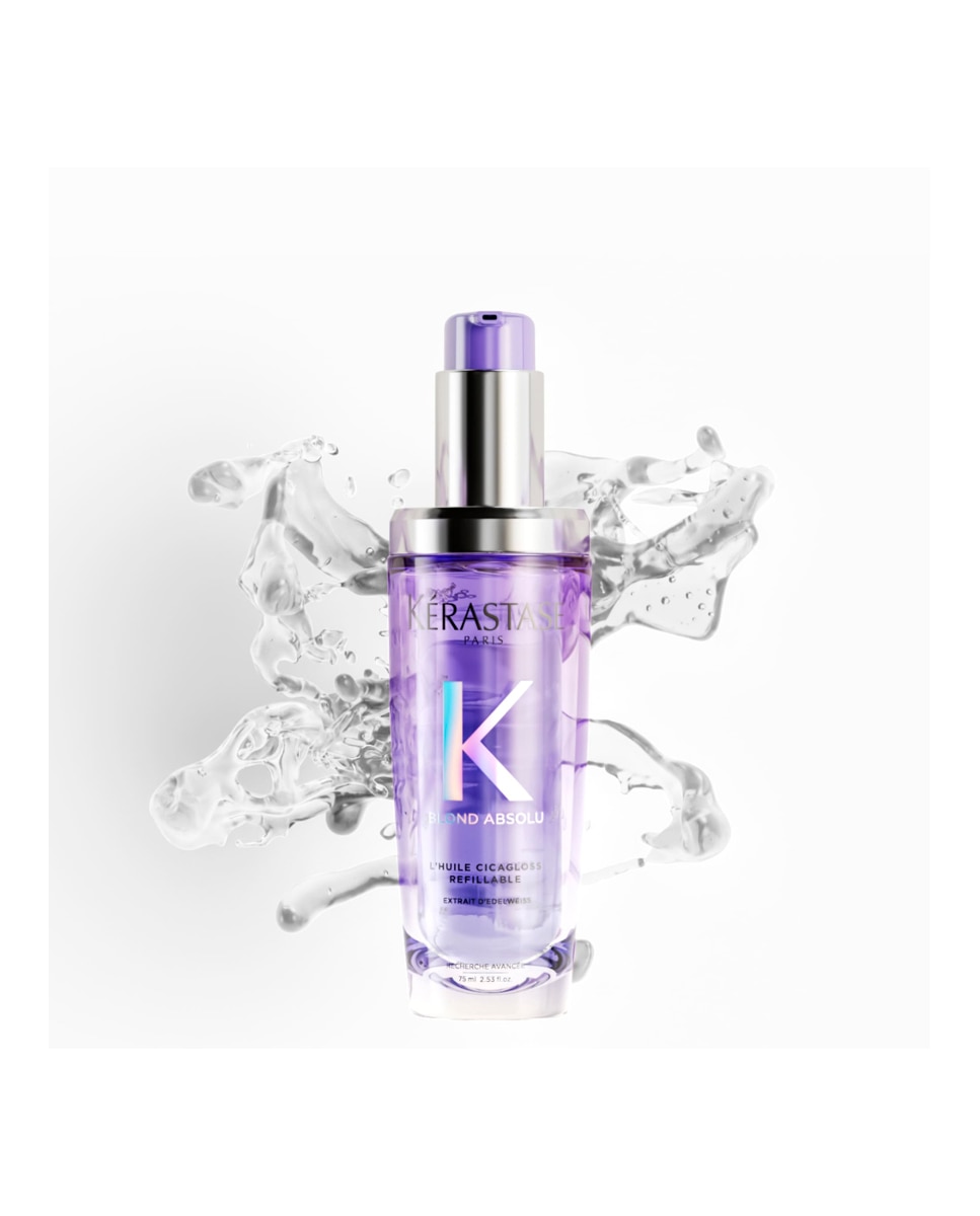 Aceite Capilar Para Cabello Rubio Blond Absolu L'Huile Cicagloss Recargable 75 Ml Kérastase - 75 ml 4