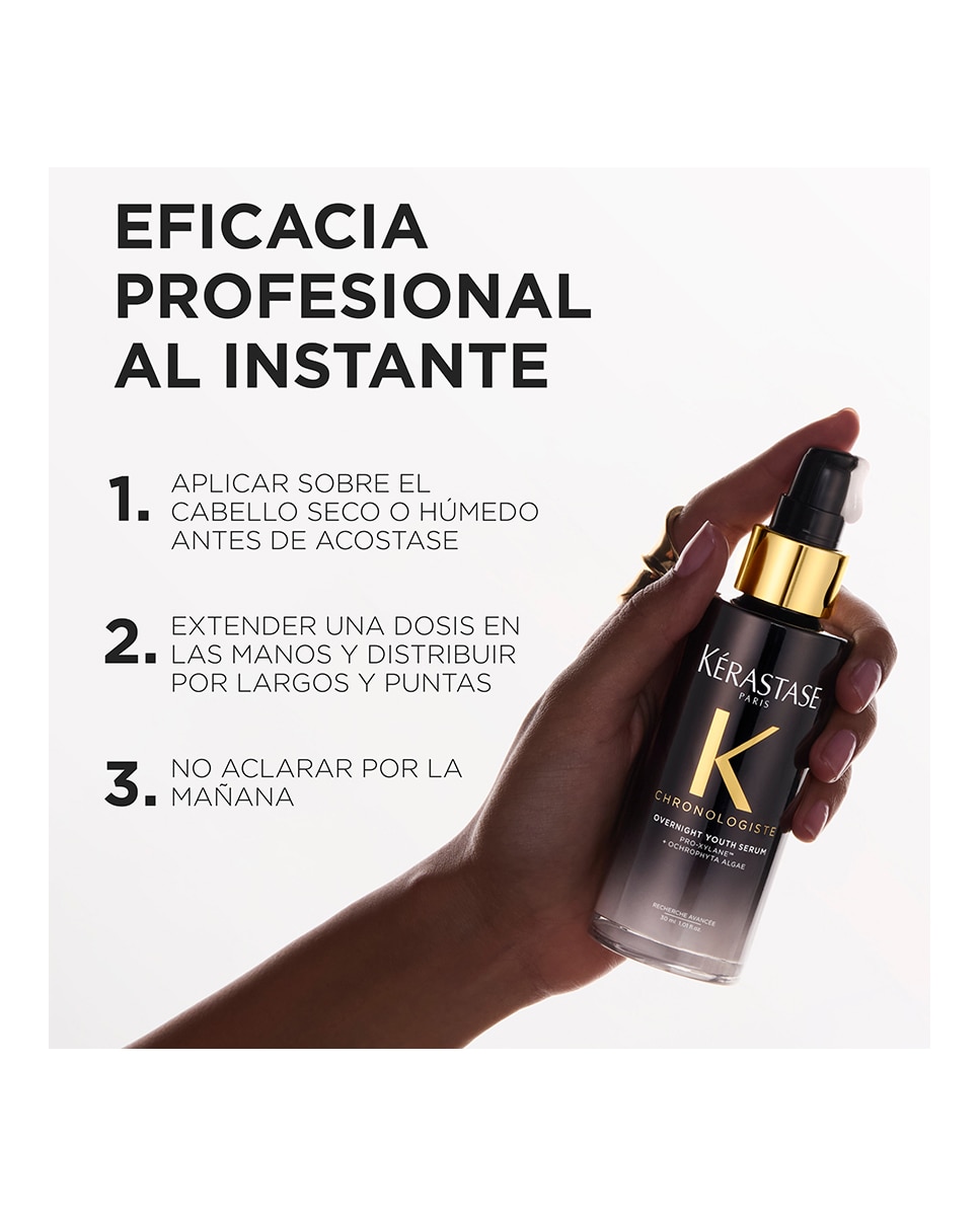 Sérum Capilar Rejuvenecedor de Noche Chronologiste Kérastase - 30 ml 6