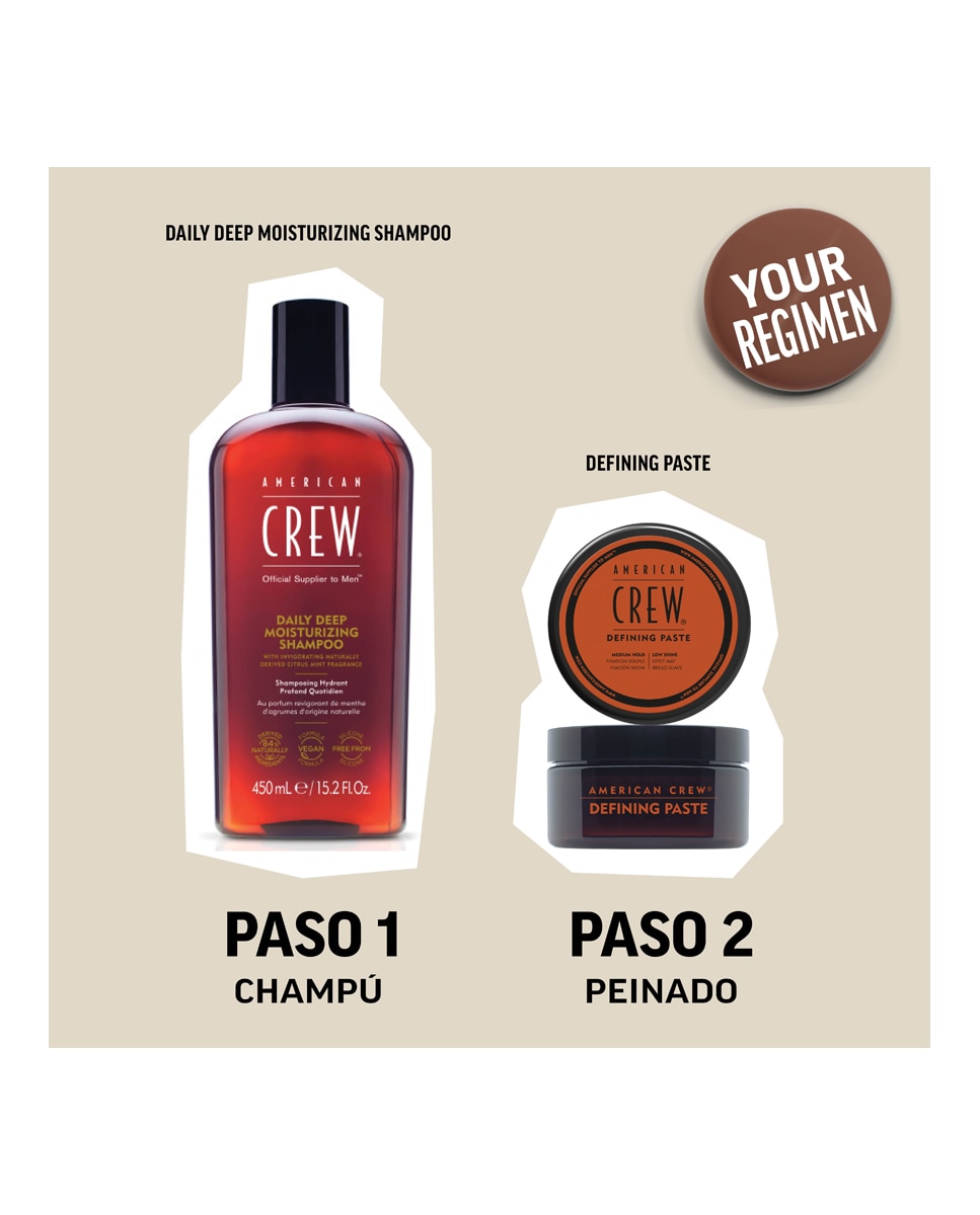 Fibra de fijación media Defining Paste 85 g American Crew - 85 g 2