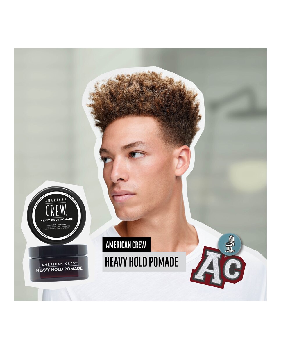 Gel fijador fuerte Heavy Hold Pomade American Crew - 85 g 3