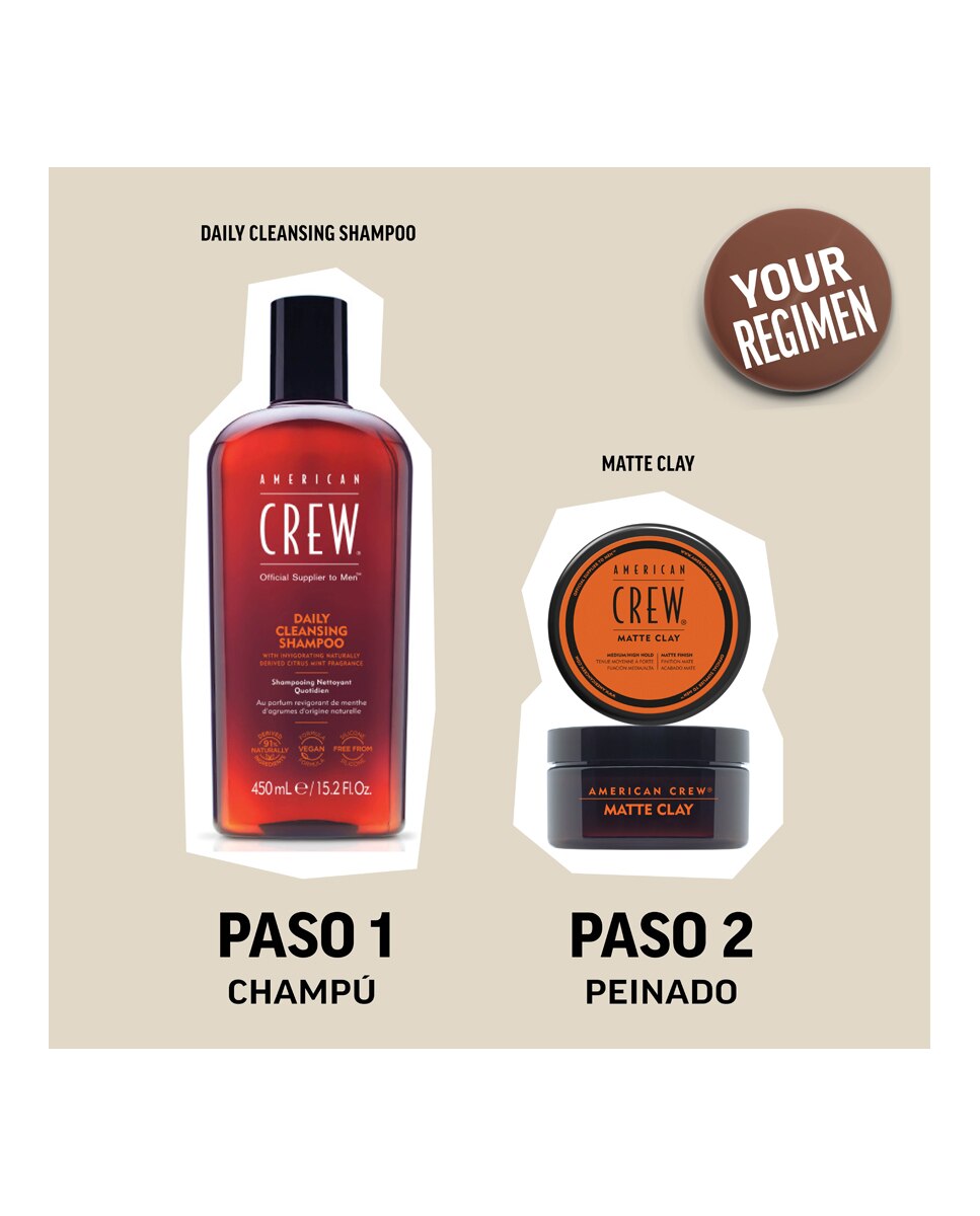 Arcilla de peinado AC Matte Clay American Crew - 85 g 3