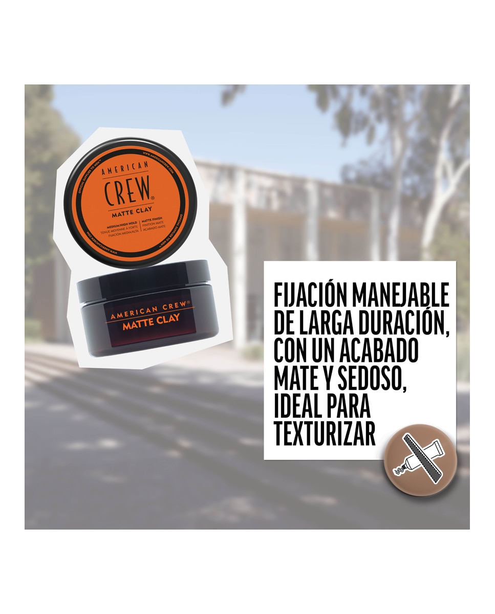 Arcilla de peinado AC Matte Clay American Crew - 85 g 7