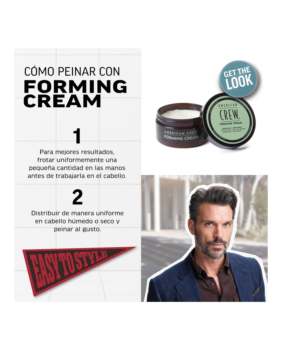 Crema de fijación AC Forming Cream American Crew - 85 g 4