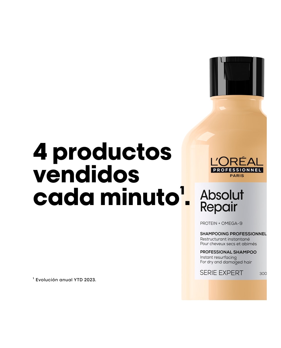 Champú Absolut Repair Gold 500 ml L'Oreal Professionnel - 500 ml 8