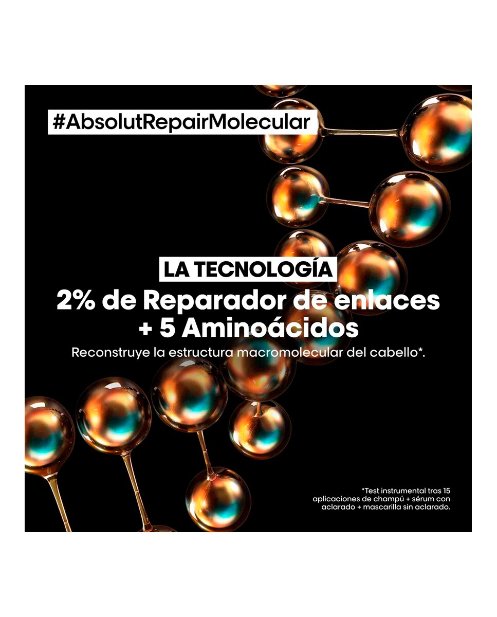 Champú sin sulfatos Absolut Repair Molecular Serie Expert 500 ml L'Oreal Professionnel - 500 ml 6