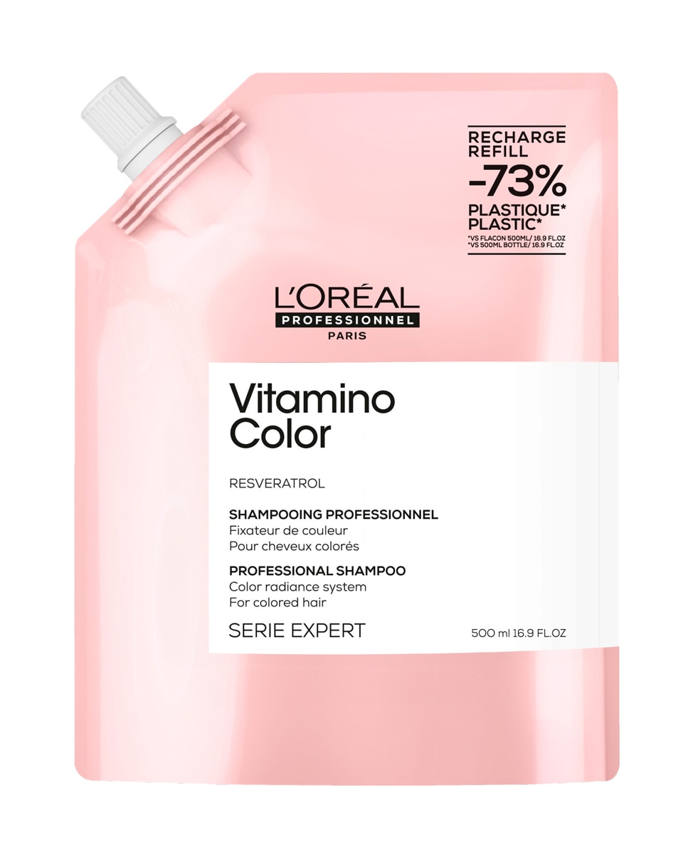 L'Oréal Professionnel - Champú de Vitamino Color Recarga con Resveratrol Cabello Teñido Serie Expert 500 ml L'Oréal Professionnel.