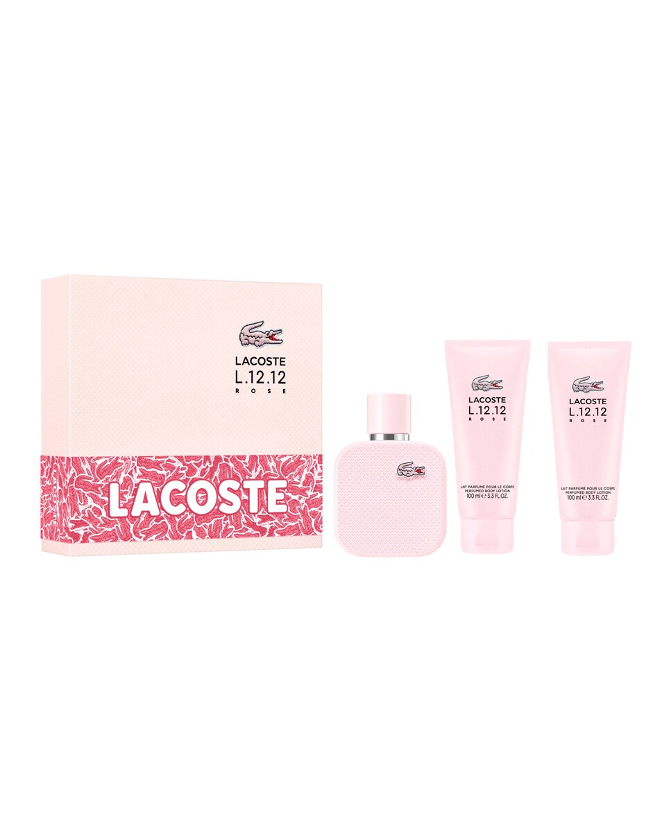 L Pour Elle Sparkling Rose Perfume Rosa Lacoste Estuche De Regalo