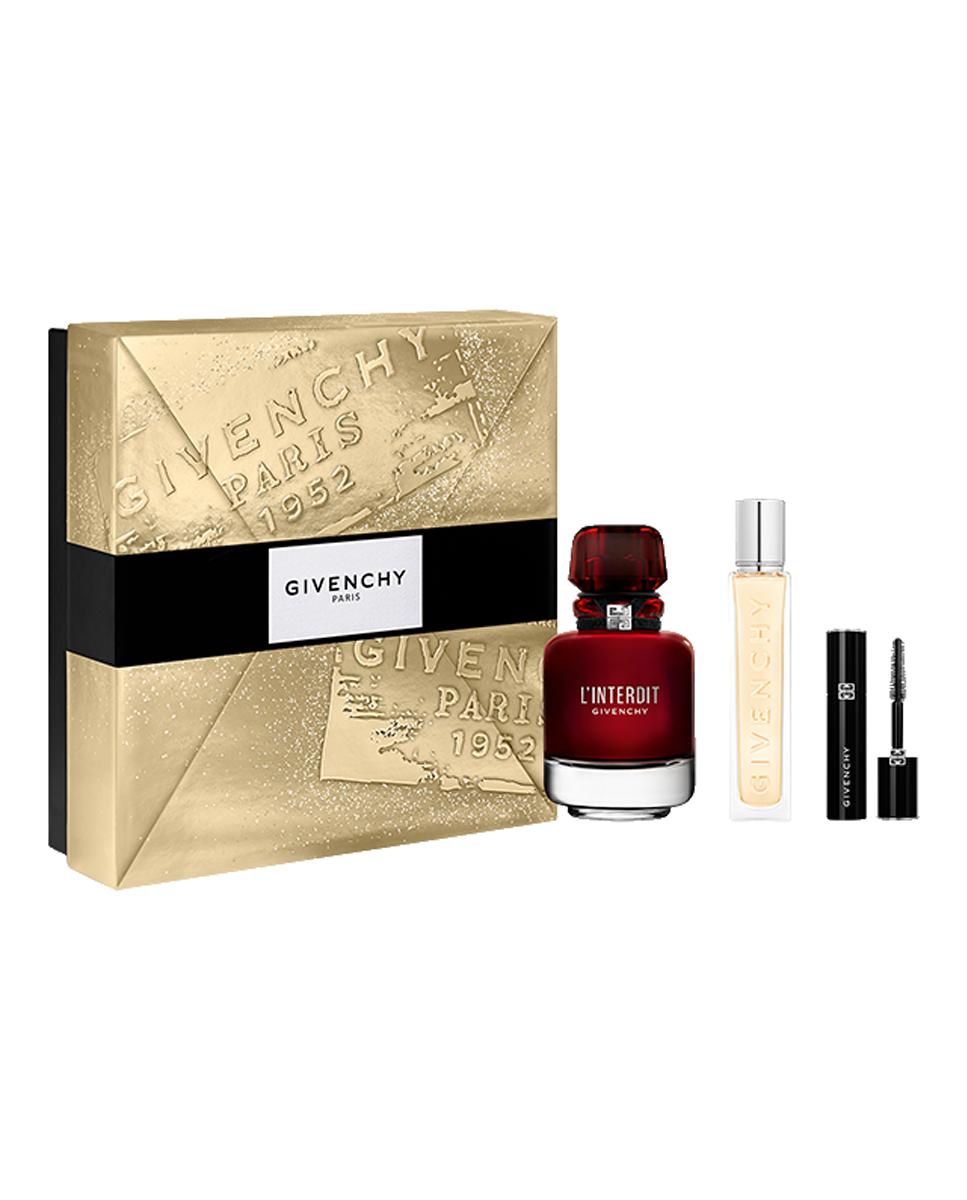 Givenchy - Givenchy - Cofre L'Interdit - Eau de parfum Rouge, travel spray y mini máscara de pestañas.