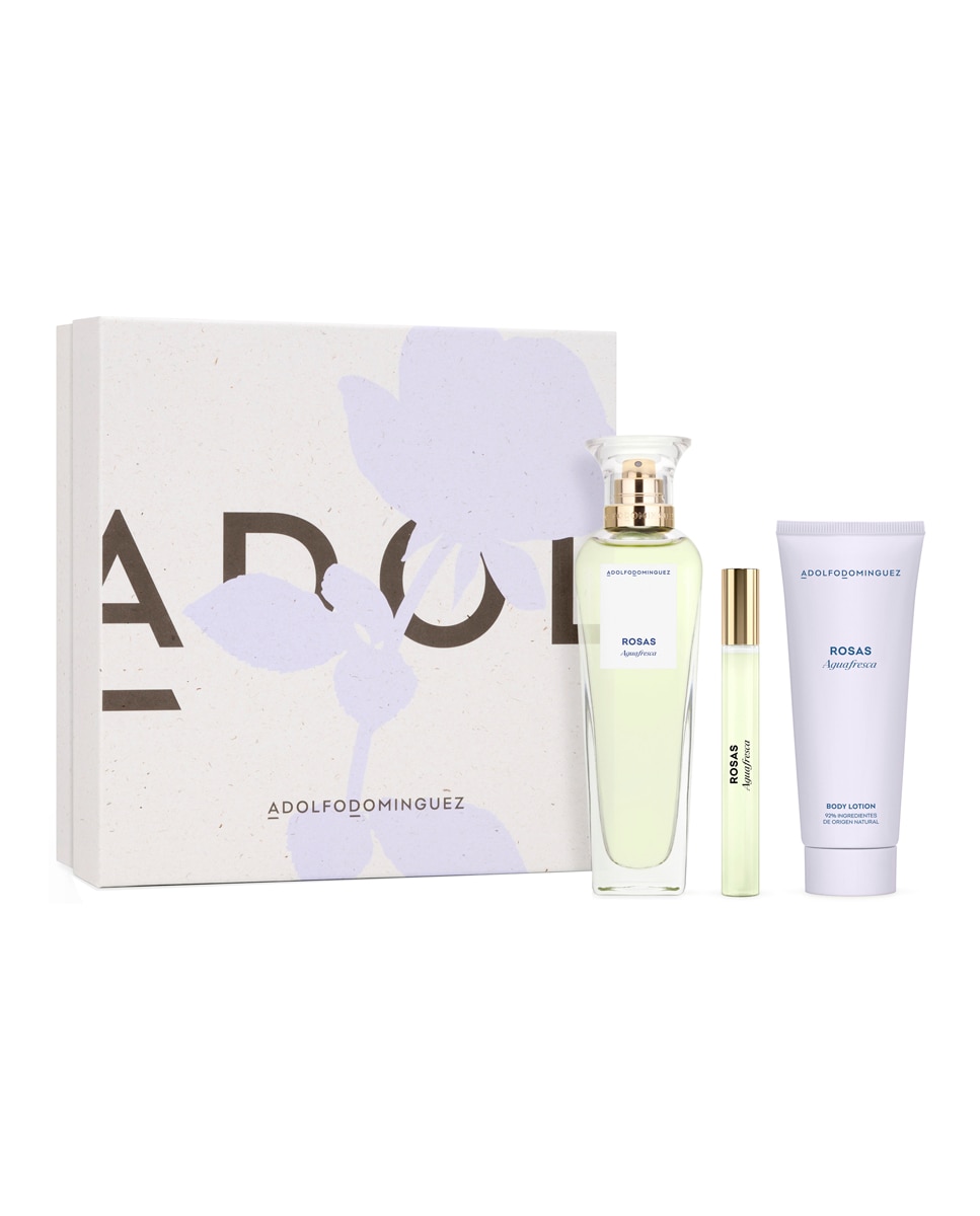 Estuche de Regalo Eau de Toilette Agua Fresca de Rosas Adolfo Dominguez 1