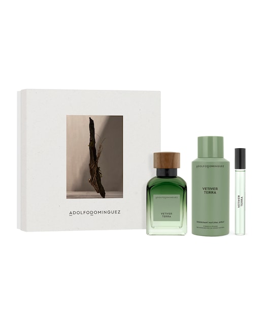 Adolfo Dominguez – Estuche de regaloEau de Parfum Vetiver Terra Adolfo Dominguez.