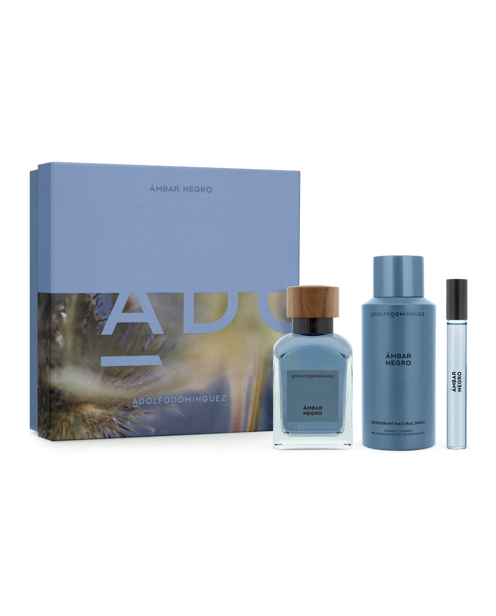 Adolfo Dominguez – Estuche de regalo Eau de Parfum Ámbar Negro Adolfo Domínguez..