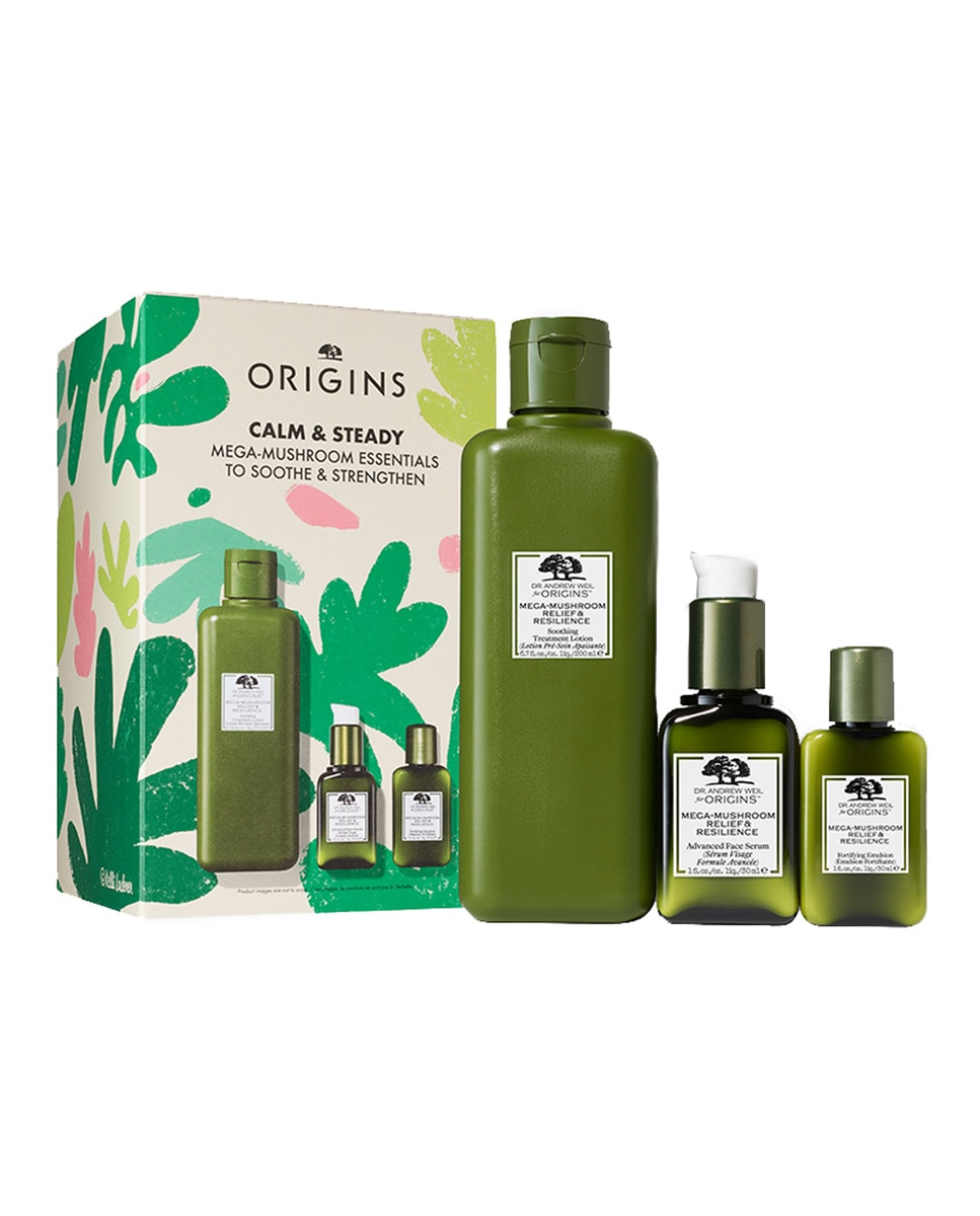 Origins - Estuche de regalo Alivio y Firmeza Mega-Mushroom Origins.