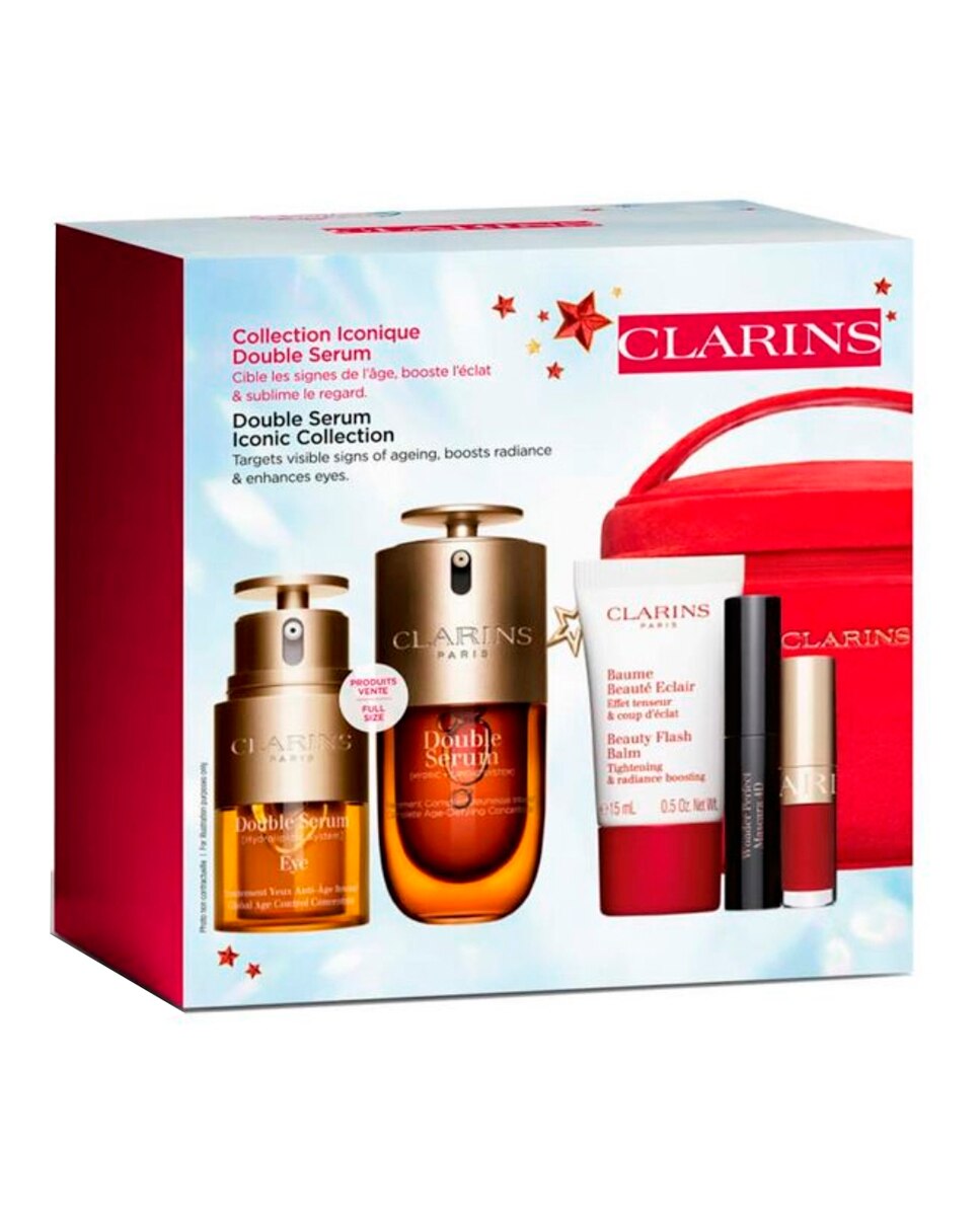 Estuche De Regalo Double Serum G-9 + Doble Serum Ojos Clarins 3