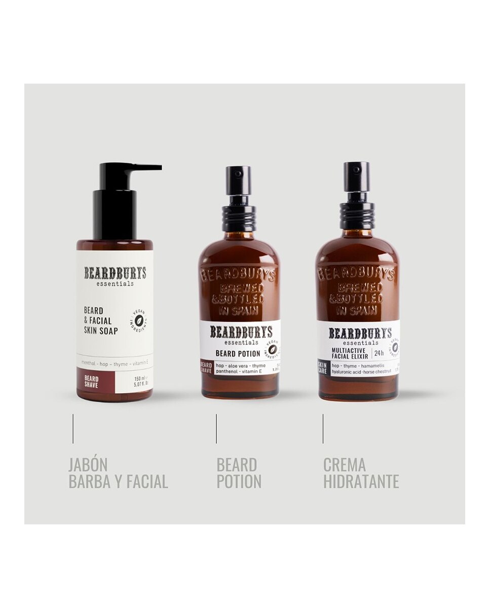Estuche Regalo Beard & Facial Care Beardburys Essentials 3