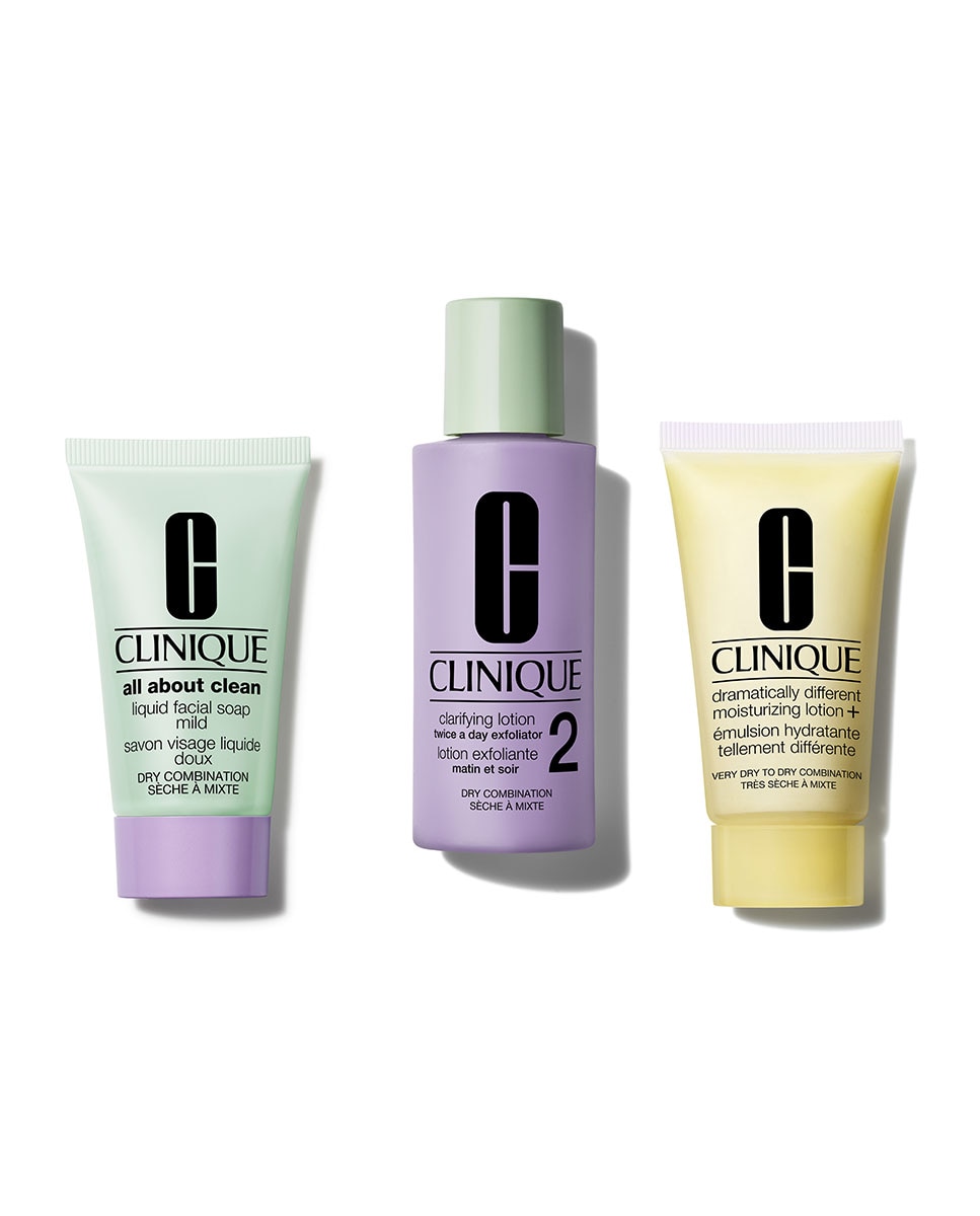 Estuche Regalo Healthy Skin Routine: Mini Kit 3 Pasos para Piel Seca Clinique 2