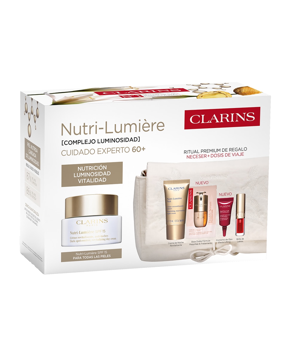 Clarins - Estuche de regalo Cofre Experto Nutri-Lumière SPF 15 Clarins.