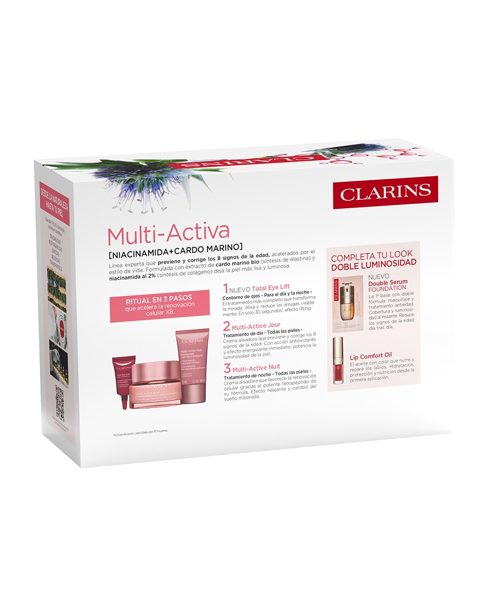 Estuche de regalo Cofre Experto Multi-Active Día Todas las Pieles Clarins 2