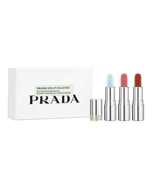 Estuche de Regalo Mini Labiales Monochrome y Lip Balm Prada Beauty