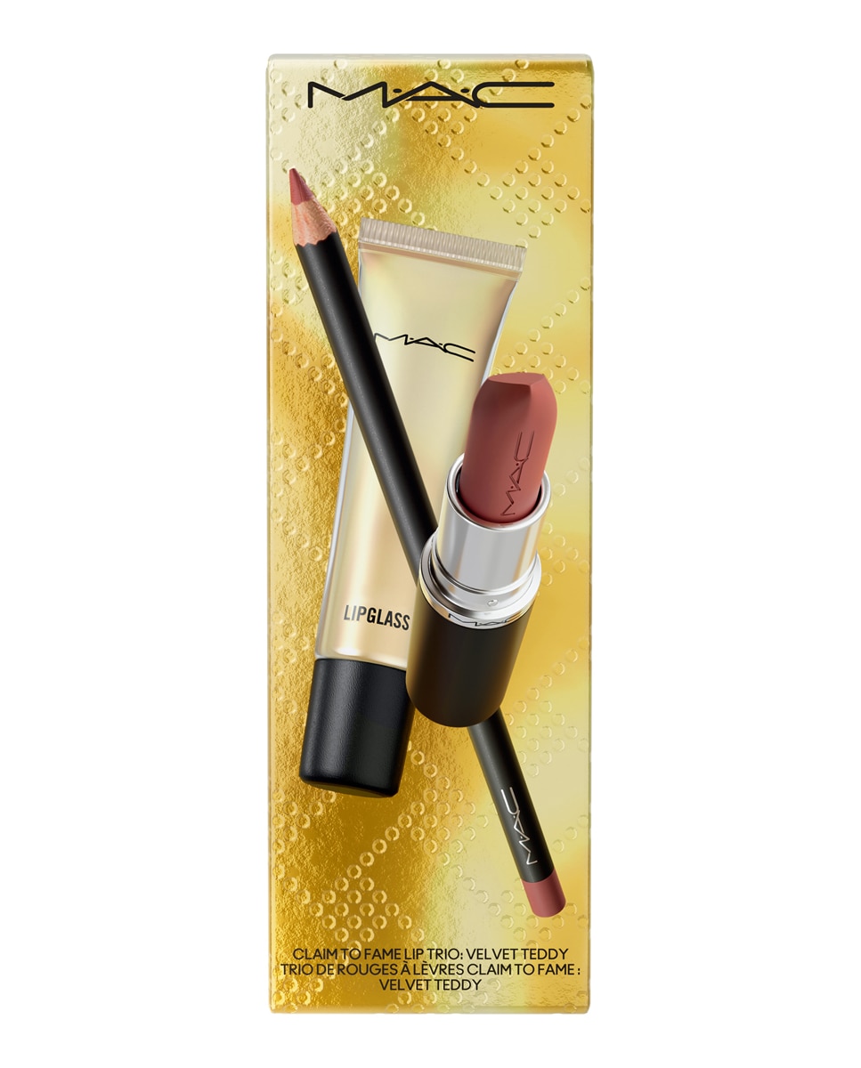 Estuche de Labios 3 Productos M.A.C - Ruby woo Velvet teddy-5