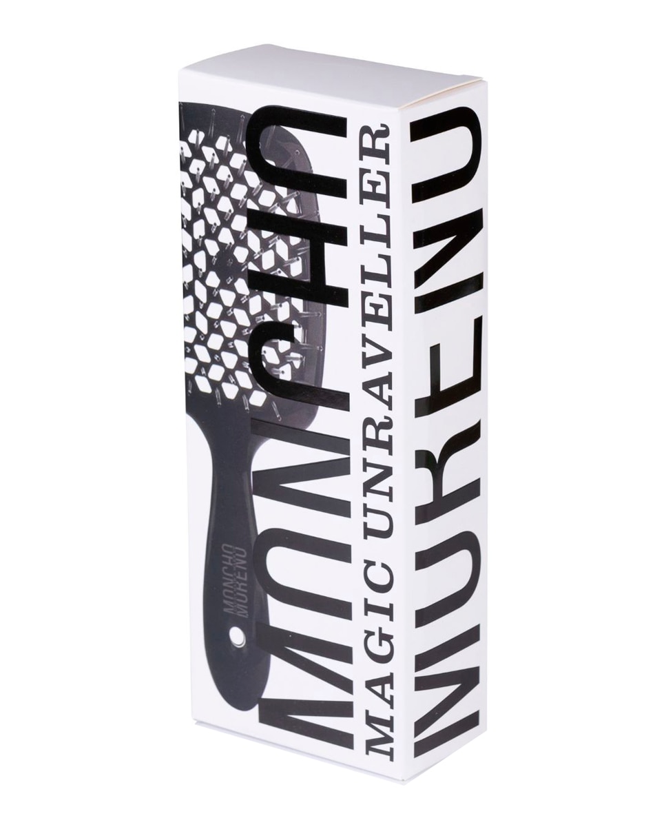Cepillo Magic Unraveller para desenredar en mojado Moncho Moreno Negro Negro-2