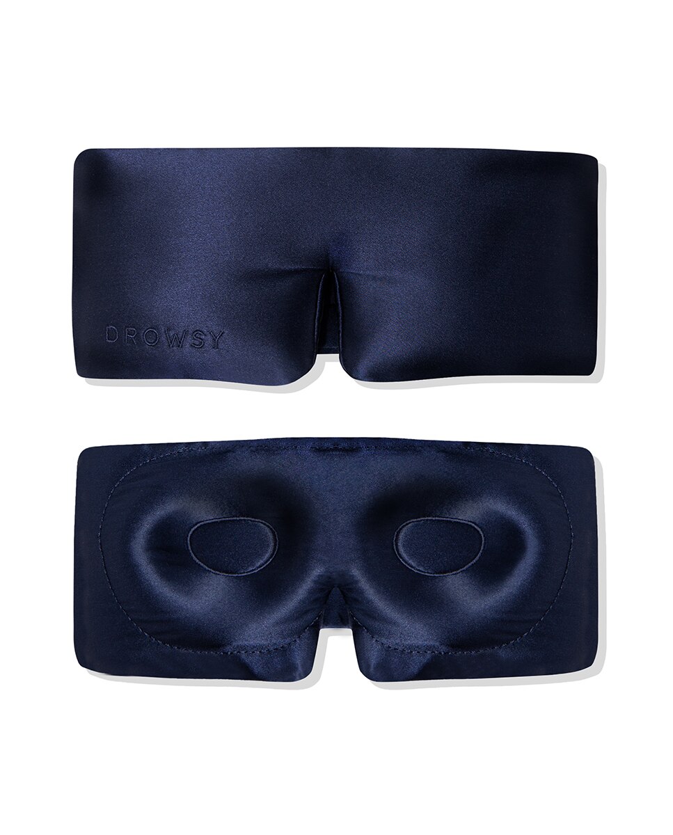 Imagen 0 de Antifaz de Seda Protección de Pestañas Midnight Blue Drowsy