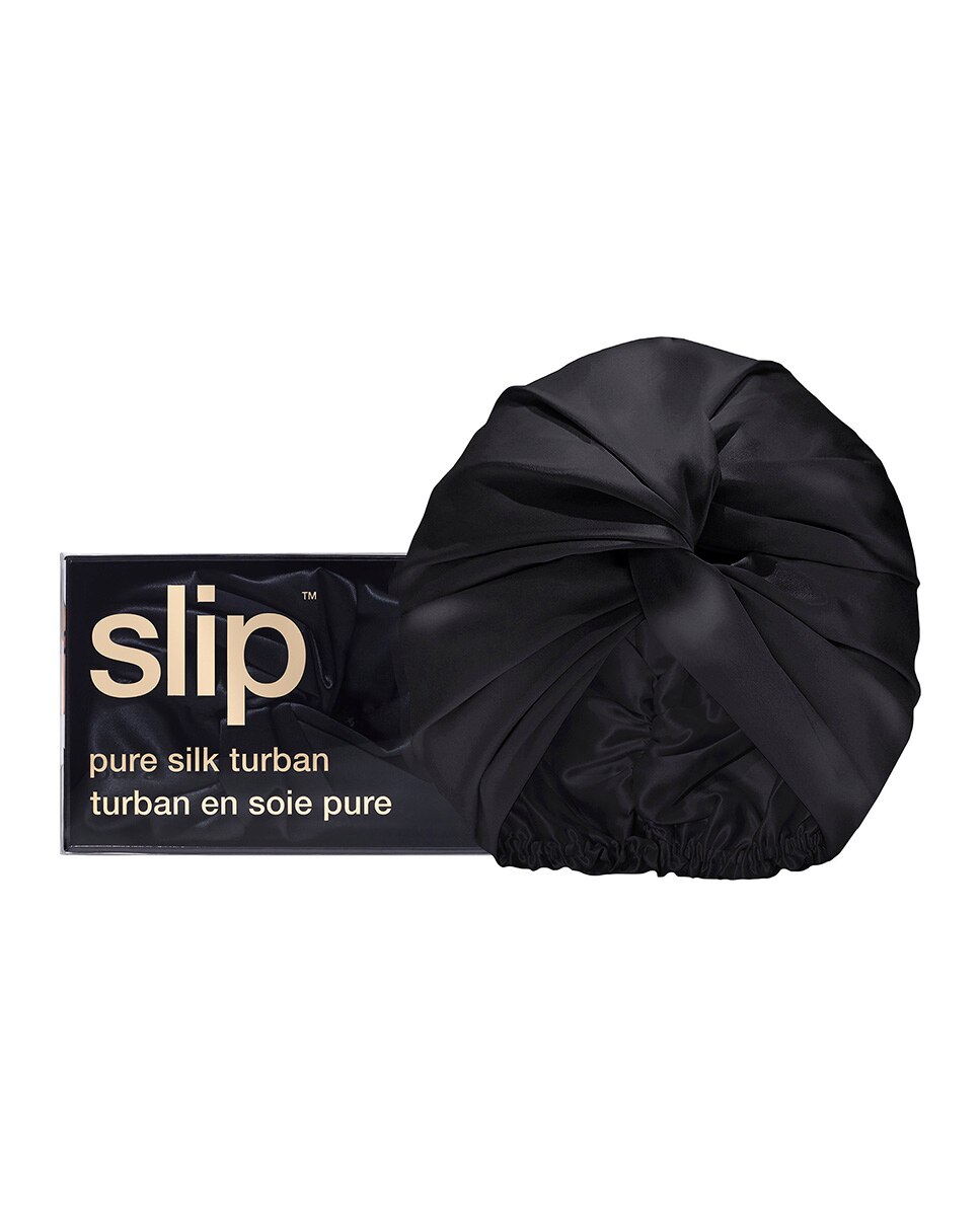 Imagen 0 de Turbante De Seda Puraslip negro