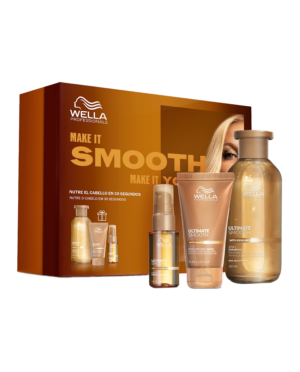 WELLA - Estuche Regalo Fusion: reparacion intensa y suavidad para cabello dañado Wella Professionals.