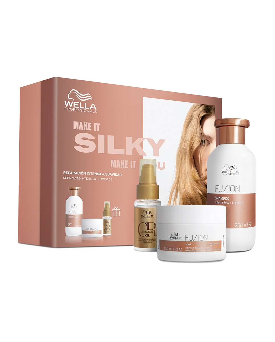 WELLA - Estuche Regalo ULTIMATE SMOOTH: La rutina profesional para un cabello suave y sin encrespamiento Wella Professionals.