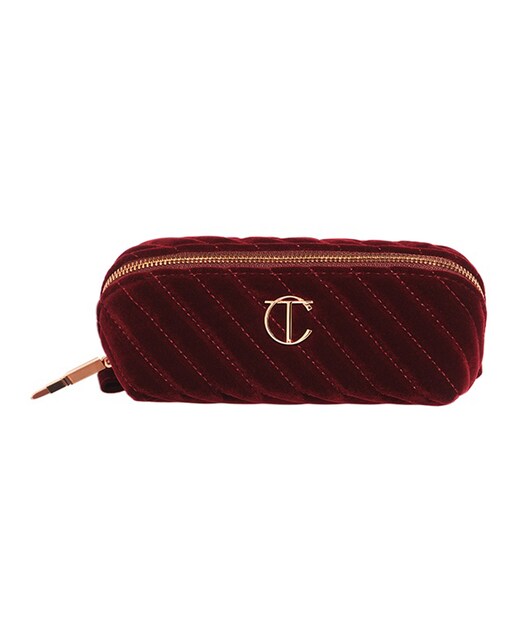 Imagen 0 de Organizador de Maquillaje Velvet Make Up Bag Pequeño Charlotte Tilbury