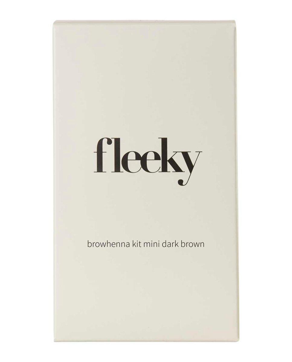 Kit de Henna para Cejas Teñidas y Definidas Brows Fleeky - Marrón oscuro Marrón oscuro-2