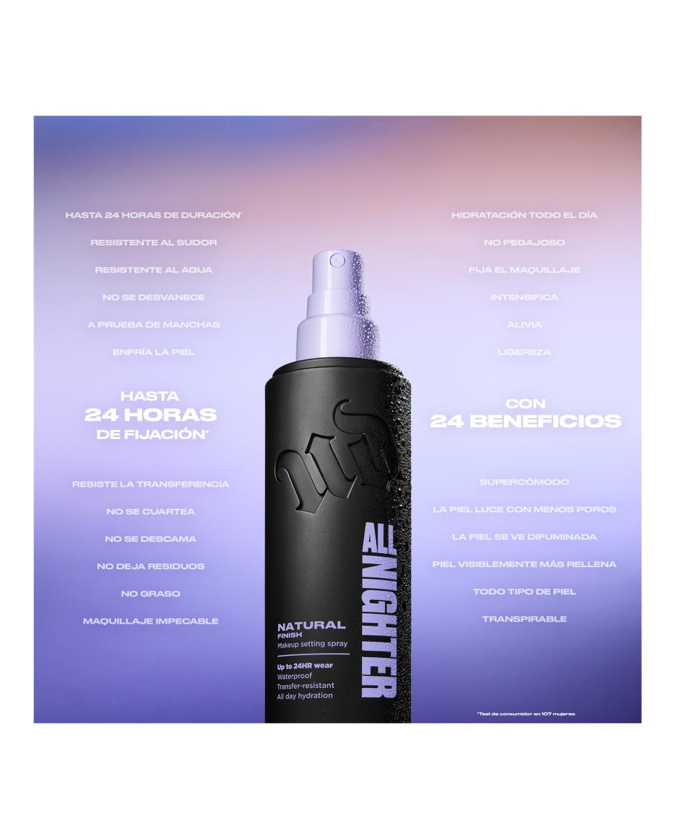 Spray Fijador de Maquillaje Acabado Natural All Nighter 30Ml Urban Decay - Natural Finish 30 ml Natural Finish-8