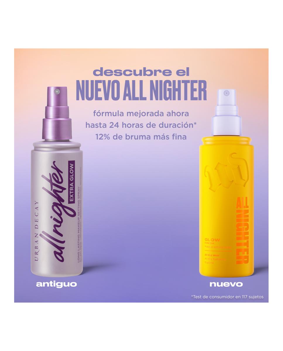 Imagen 5 de Spray Fijador de Maquillaje Glow All Nighter 30 Ml Urban Decay - Glow 30 ml Glow