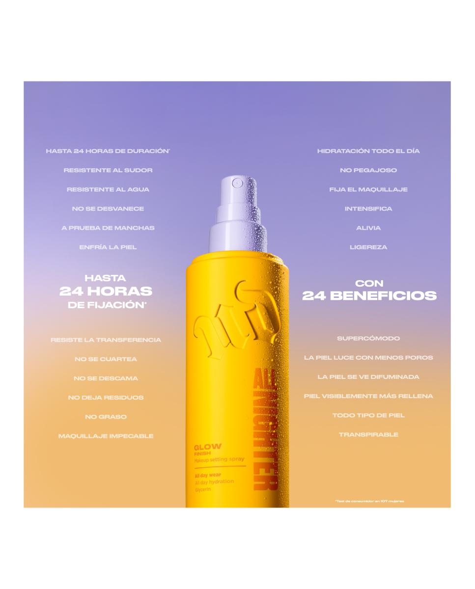 Imagen 8 de Spray Fijador de Maquillaje Glow All Nighter 30 Ml Urban Decay - Glow 30 ml Glow