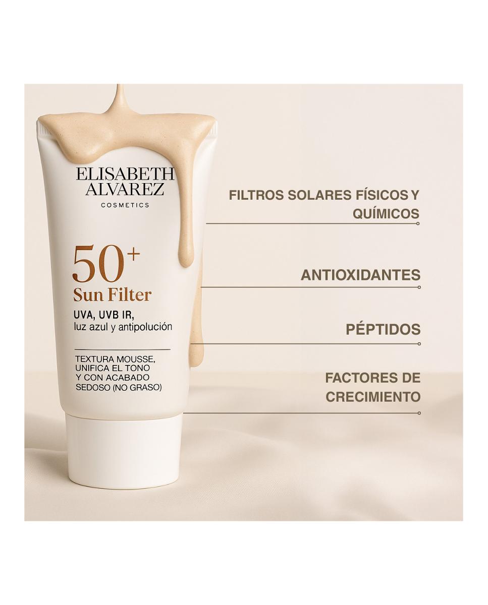 Protector Solar Sun Filter50 Ml Elisabeth Álvarez Cosmetics 3