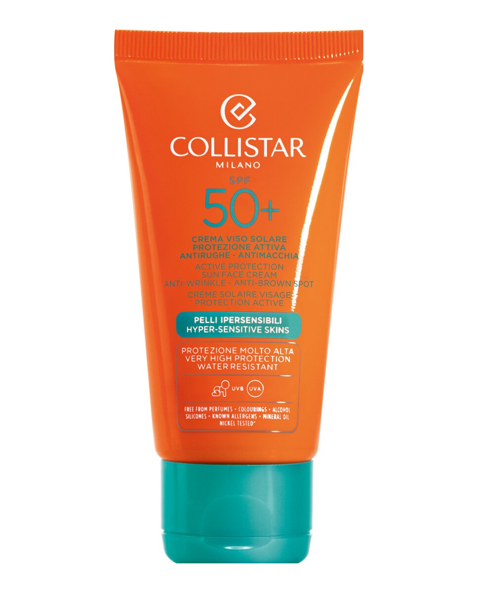 Collistar - Crema Solar Proteccion Activa Cara Spf 50+, 50 ml Collistar.