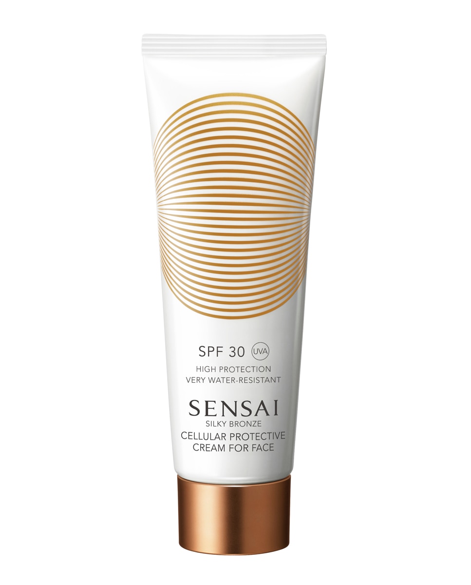 Sensai - Protector solar de rostro Silky Bronze Cellular Protective Cream for Face SPF30 50 ml Cellular Protective Sensai.