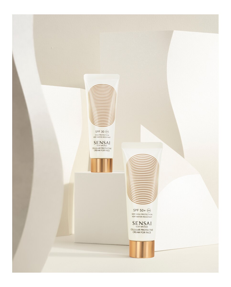 Protector solar de rostro Silky Bronze Cellular Protective Cream for Face SPF30 50 ml Cellular Protective Sensai - 50 ml 2
