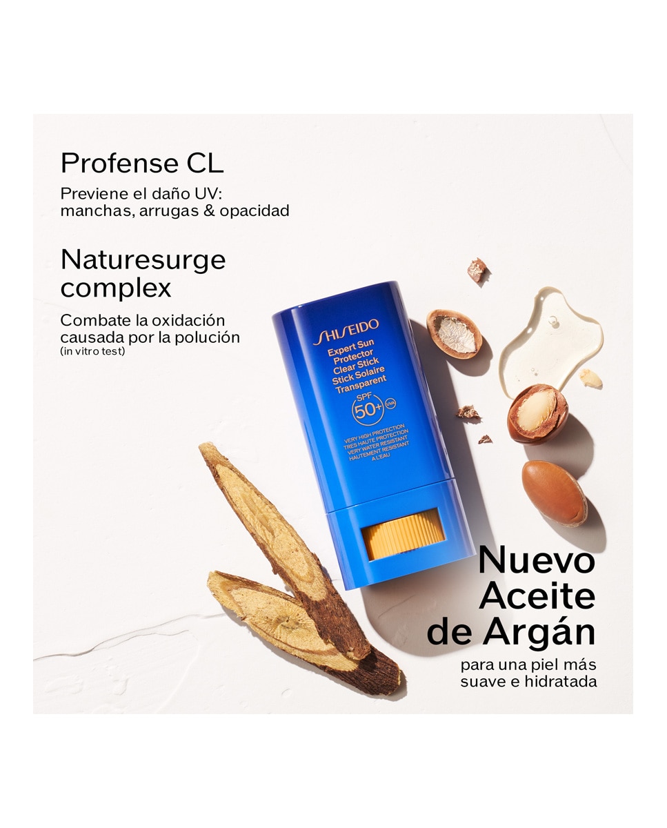 Protector solar Rostro Expert Sun Clear Stick SPF 50+ Shiseido - 20 g 2