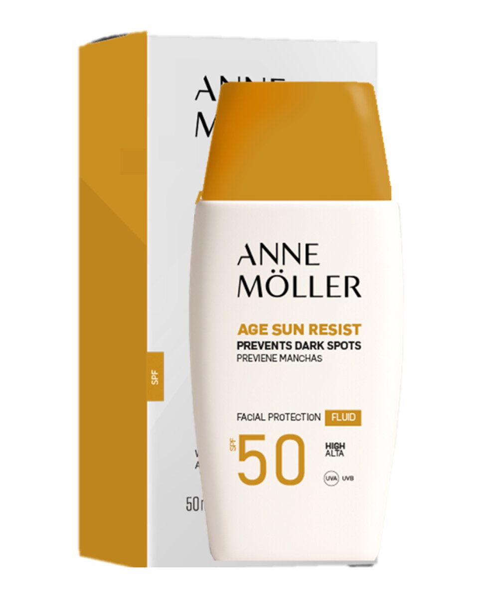 Protector Solar Fluido Facial Con SPF50+ Anne Moller 2