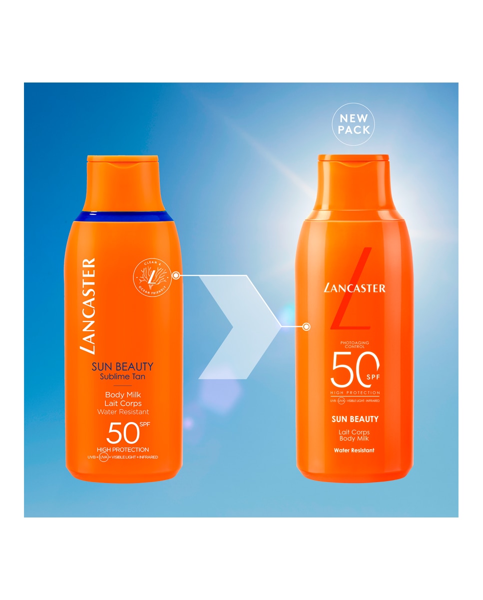 Loción Bronceadora Sun Beauty Care SPF50 Lancaster 5