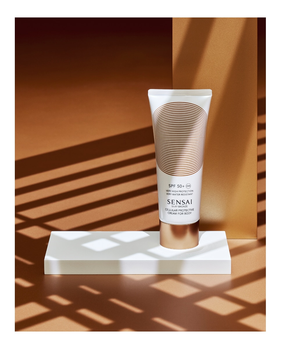 Protector solar corporal Silky Bronze Cellular Protective Cream for Body SPF50+ 150 ml Cellular Protective Sensai - 150 ml 4