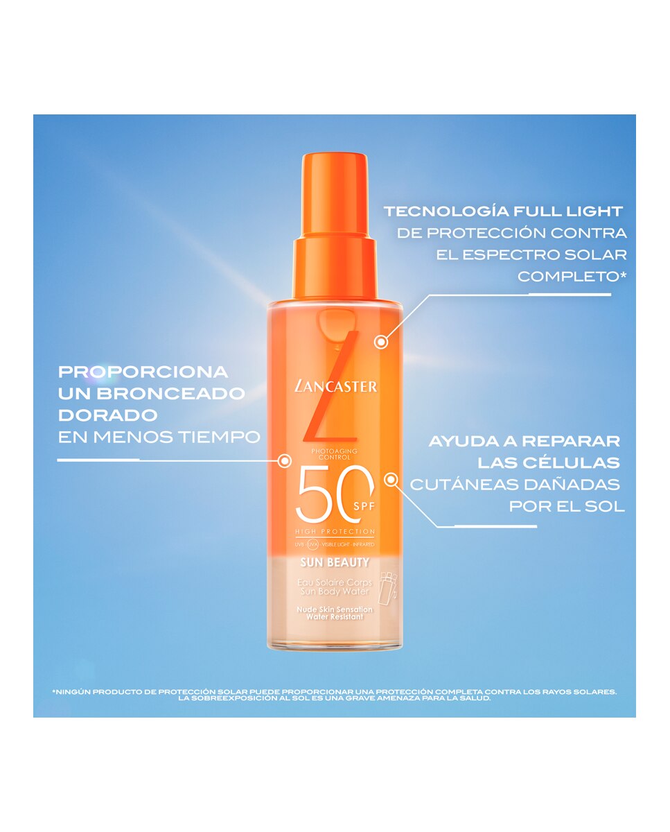 Crema Solar Sun Body Water Spf50 Lancaster - 150 ml 4