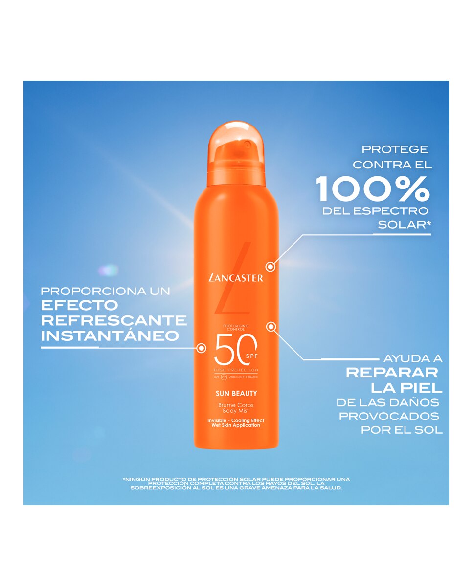 Body Mist Sun Beauty SPF50 Lancaster - 200 ml 3