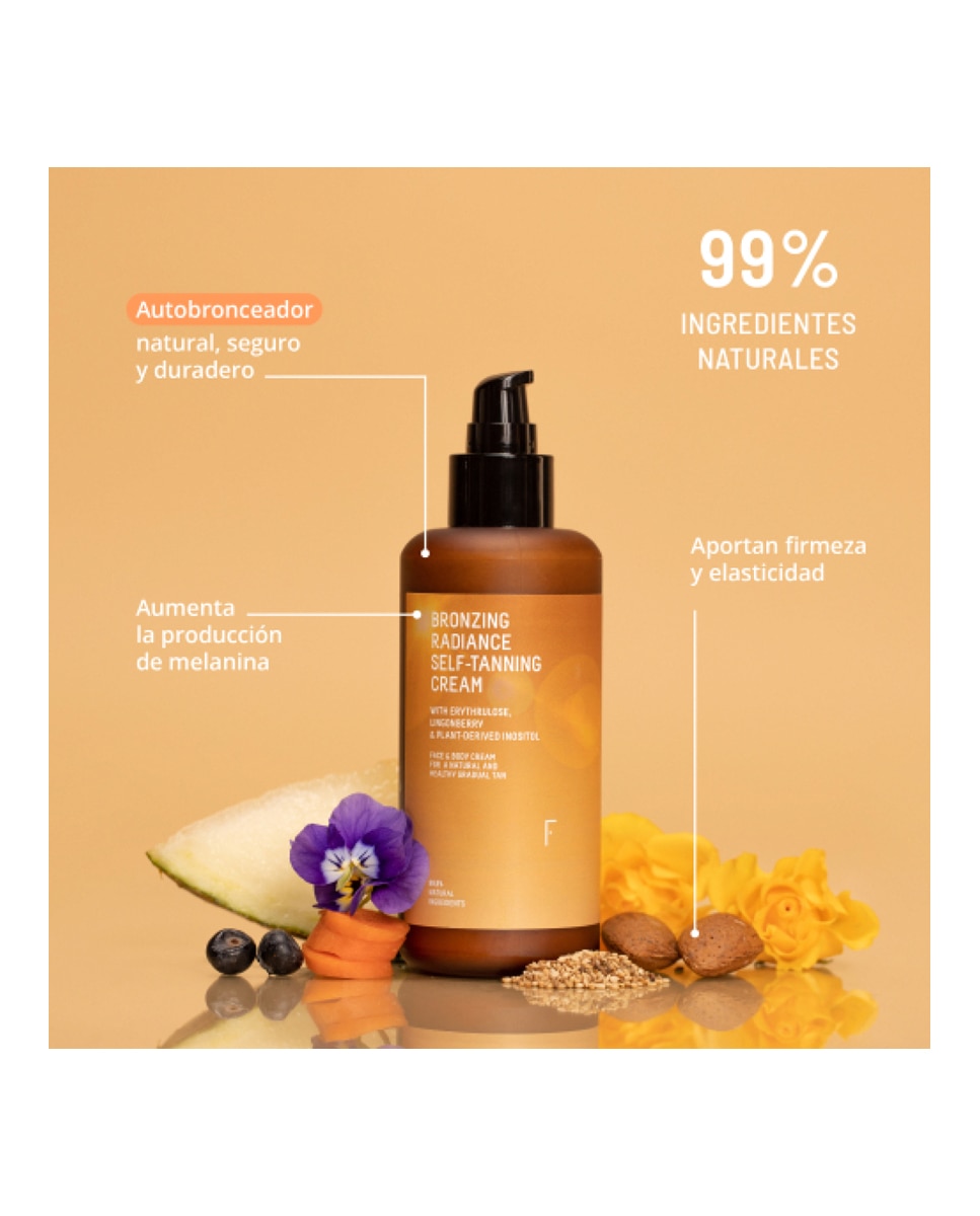 Crema autobronceadora Bronzing Radiance Self Tanning Cream Freshly Cosmetics - 200 ml 6