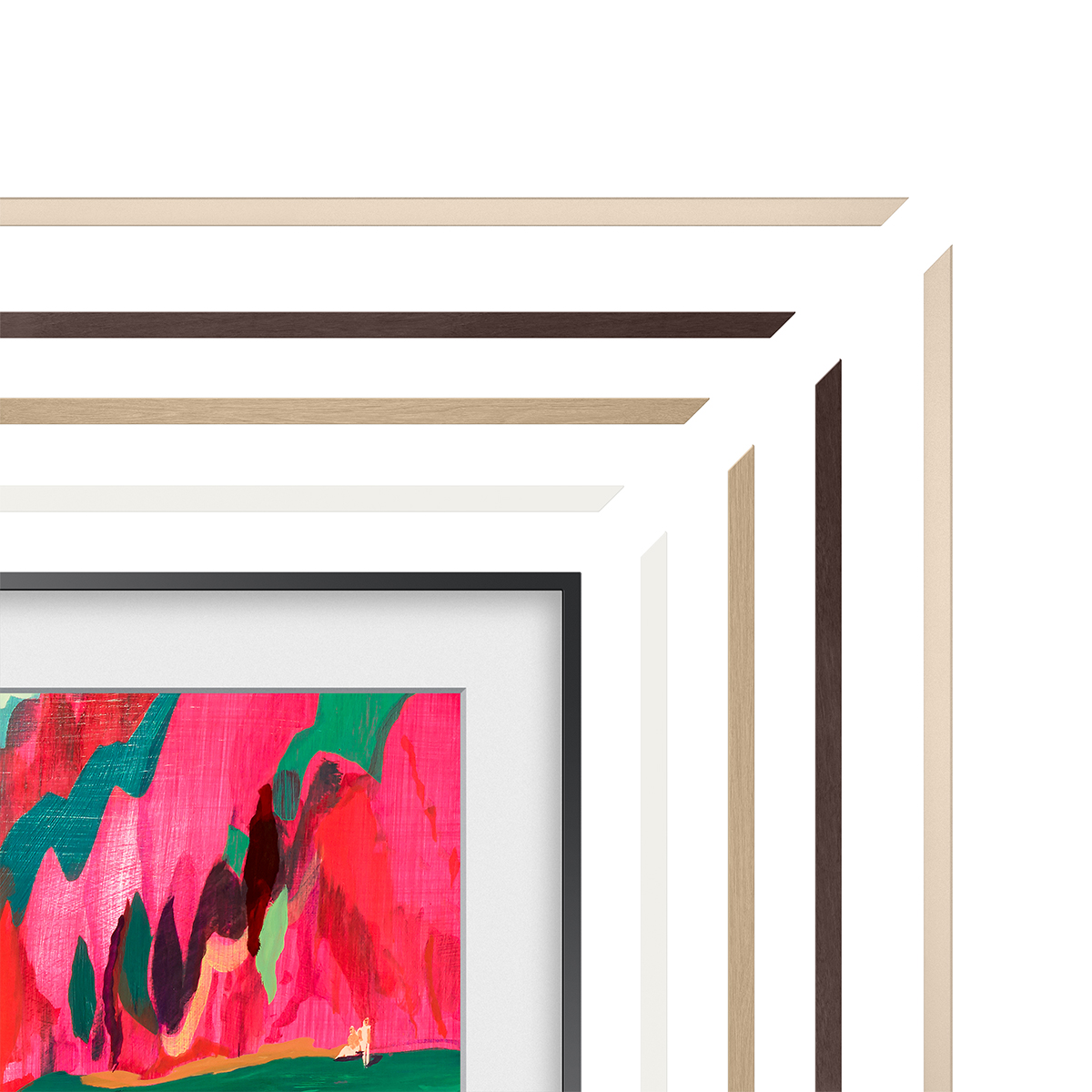 Marco para TV Samsung The Frame / The Frame Pro 2025 75" VG-SCFF75TKBXC color teca Teca-8